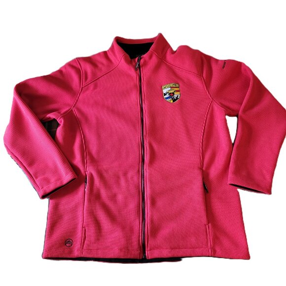 Porsche Club Canada West Logo Stormtech Full-Zip Red Performance Jacket Size XXL - Picture 1 of 16